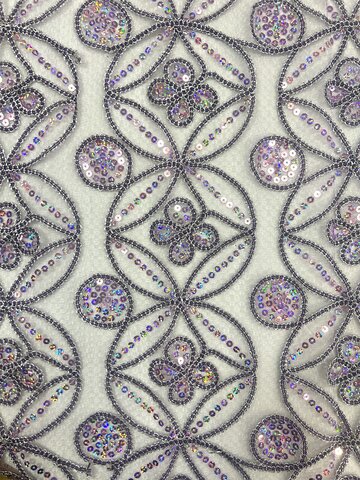 Sequin Butterfly Cross Lilac