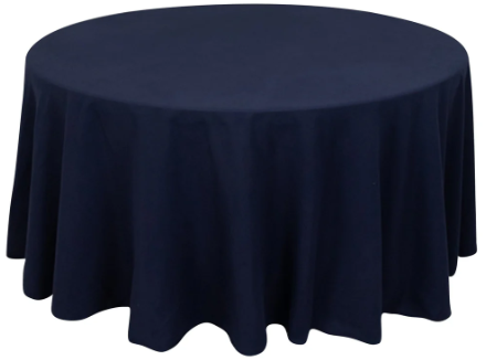 Round Polyester Navy