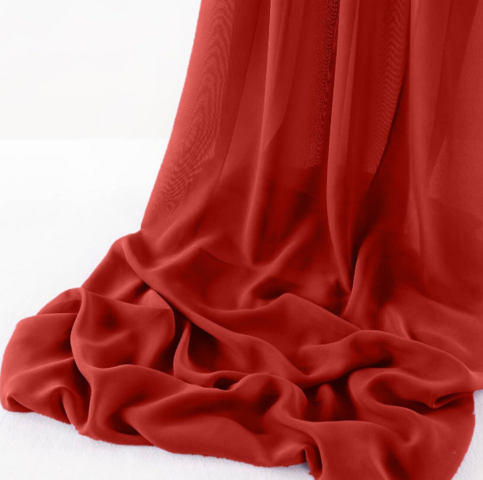 Chiffon Runner Red