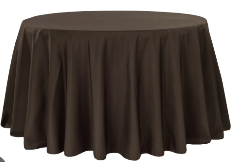 Round Polyester Brown