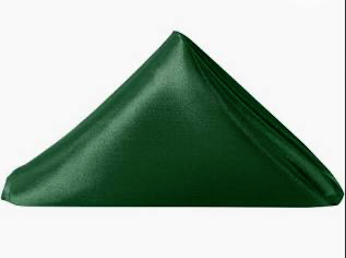 Satin Napkin Hunter Green