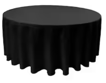 Round Polyester Black
