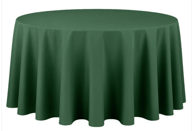 Round Polyester Hunter Green