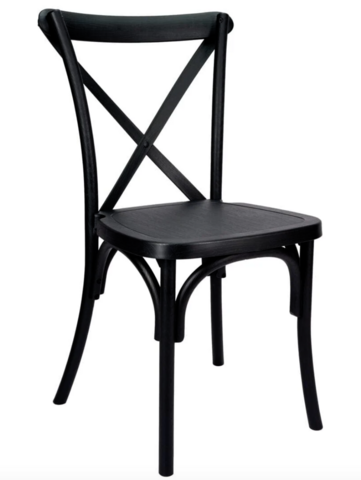 Black Cross Back Chair