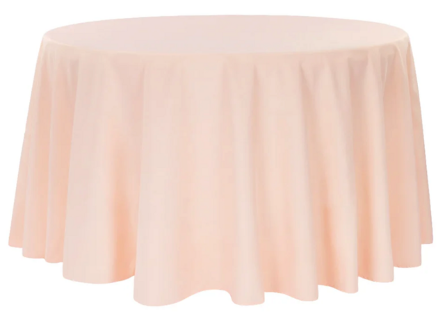 Round Polyester Peach