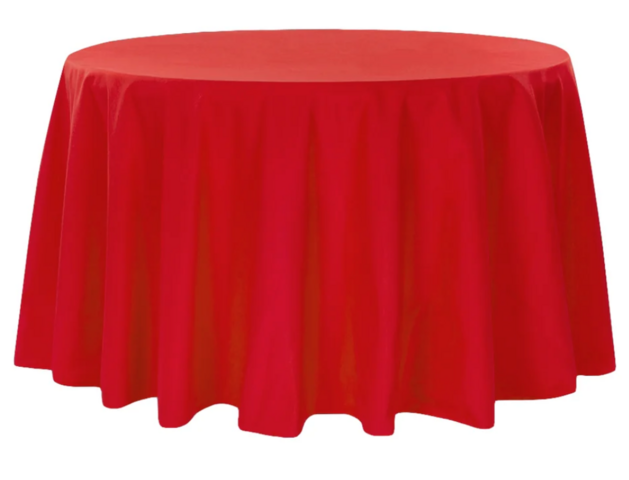 Round Polyester Red