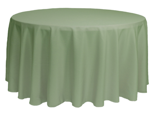Round Polyester Sage 