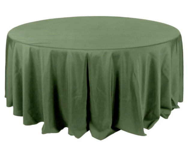 Round Polyester Olive
