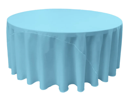 Round Polyester Aqua