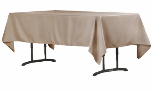 Rectangle Polyester Taupe