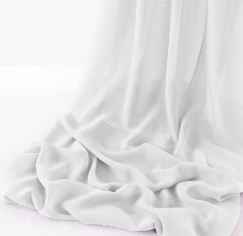 Chiffon Runner White