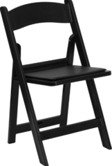 Black Resin Garden Chair