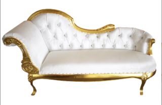 Gold Double Throne Chair