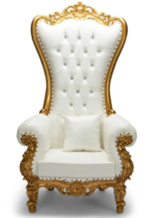 Gold Single Throne Chair