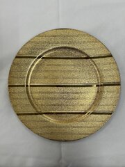 Gold Striped Charger