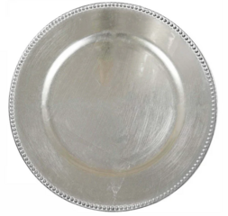 Silver Plain Chargers