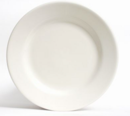White Ceramic Dinner Plate