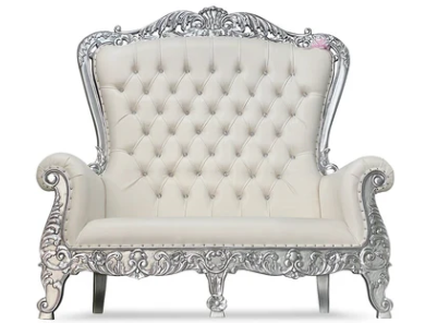 Silver Throne Chair