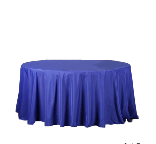 108 Round Tablecloths Royal Blue