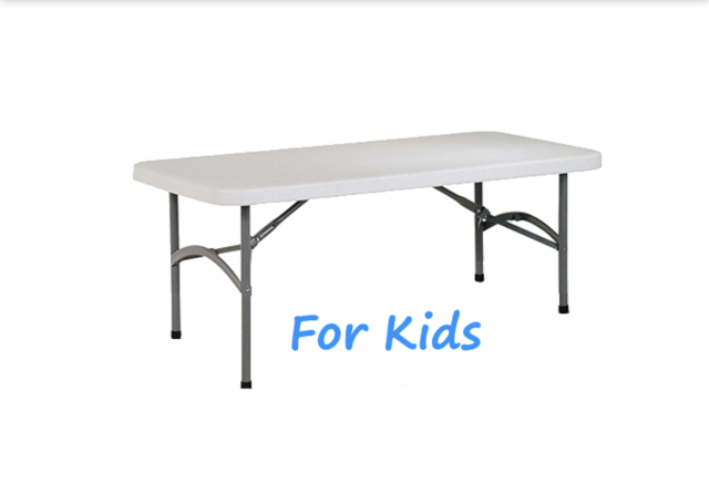 kids 6' rectangle tables