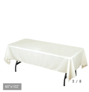 60 x 102 Rectangle Tablecloths Ivory