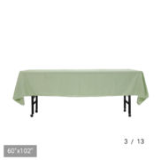 60 x 102 Rectangle Tablecloths Sage Green