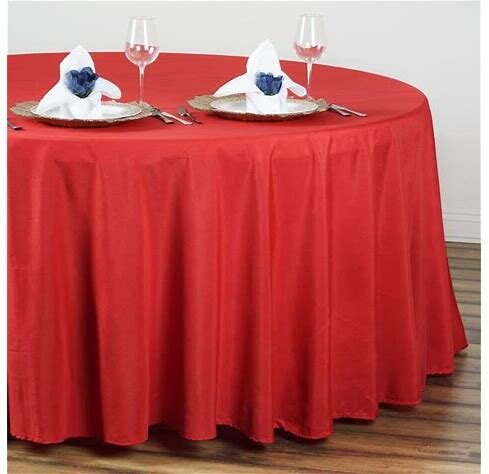 108 Round Tablecloths Red