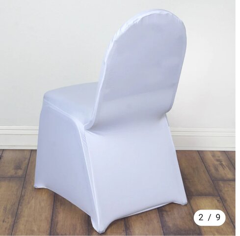 White Banquet Chair Covers Spadex