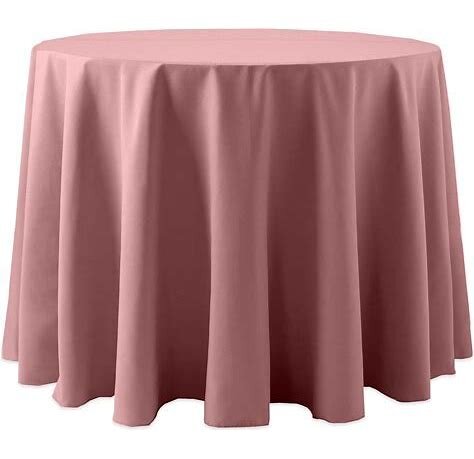 108 Round Tablecloths Rose Gold