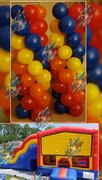 Bounce House and Balloon Column 