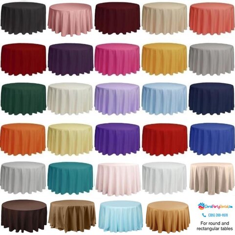 3ft Round Tablecloth (96