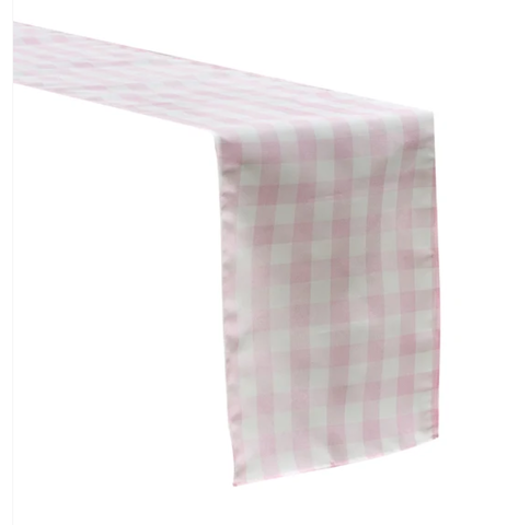 Gingham Checkered Polyester Table Runner- 13