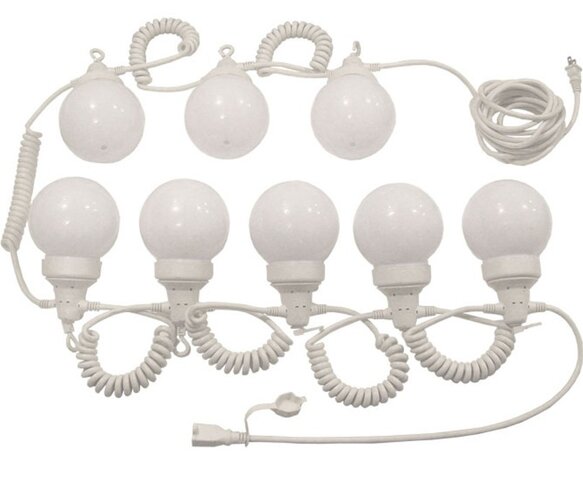 White Tent Globe Lights - Indoor/Outdoor