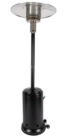 Black Propane Standing Patio Outdoor Heater 46000 BTU