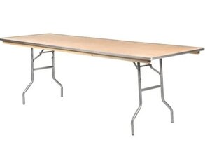 8FT Rectangle Plywood Folding Table