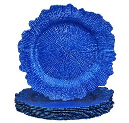 13" Royal Blue Reef Acrylic Charger plate