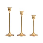 Gold Candle Holder- Brass