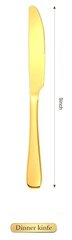 Gold Dinner Knife