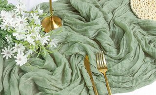 120" Long Table runner - Sage