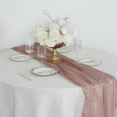 Rose Gold Sparkling Glitter Table Runner 27"x120"