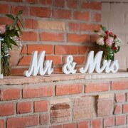 Mr & Mrs Wooden Table Decor