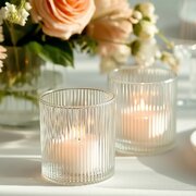 Ribbed Tealight Candle Holder- Set of 6