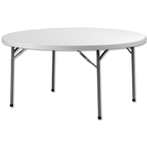 5FT Round Plastic Folding Tables