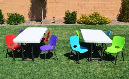 Kids Table & Chair Set (call if not renting w/inflatable)