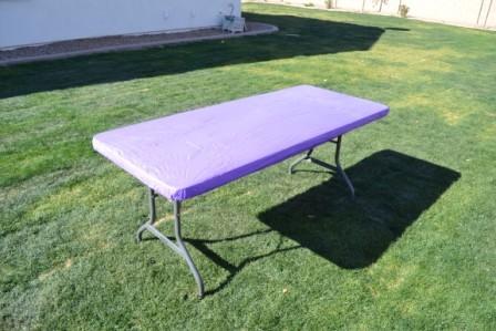 Kwik Table Covers- 6ft Purple.