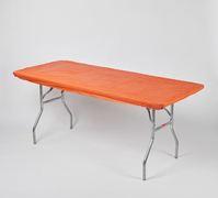Kwik Table Covers- 6ft Orange.