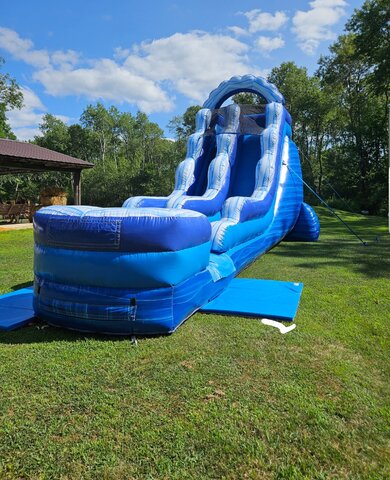 18 FOOT WET/DRY WATERSLIDE BLUE MARBLE