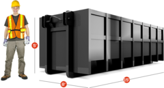 Medium Dumpster (Roughly 20 Yards)