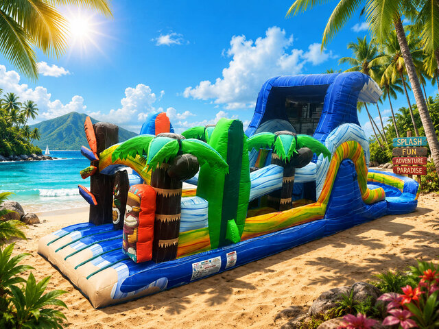 Hawaiian Wave Obstacle Course Wet/Dry