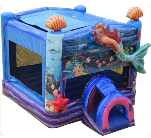 Misting Mermaid Bounce House Wet/Dry